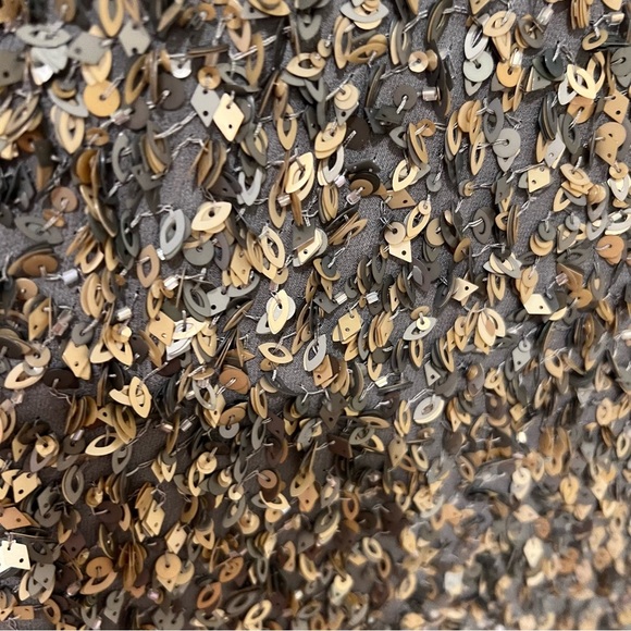 St. John Black and Gold Sequin Pencil Skirt NWT - Picture 2 of 9